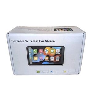 Smart Touch Screen Car Audio‎ System - White Digital Display